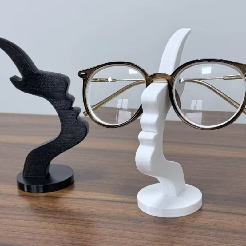 Fashion glasses placement bracket interesting side face practical and minimalist glasses decoration for desktop or bedside table