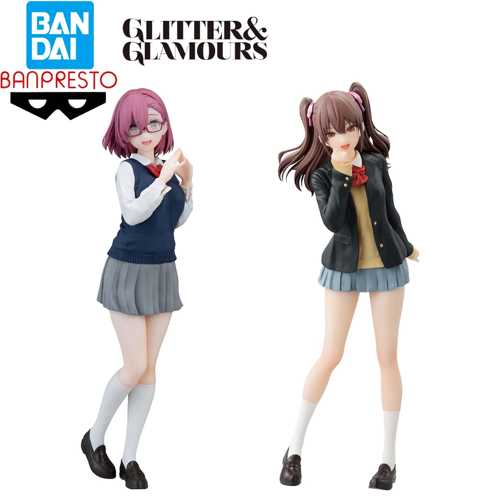 

Оригинальные фигурки Bandai Banpresto с блеском и глазурью, 2,5 градусов, игрушки-модельки Amano Ririsa Tachibana Mikari