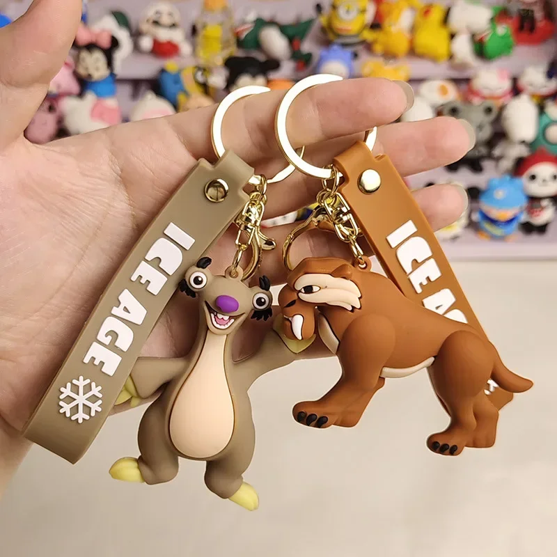 

Ice age Keychains Manny Diego Sid Keyrings Mammoth RAZ Anime Figure Keychain Sabre Birthday Gifts Christmas Jewelry