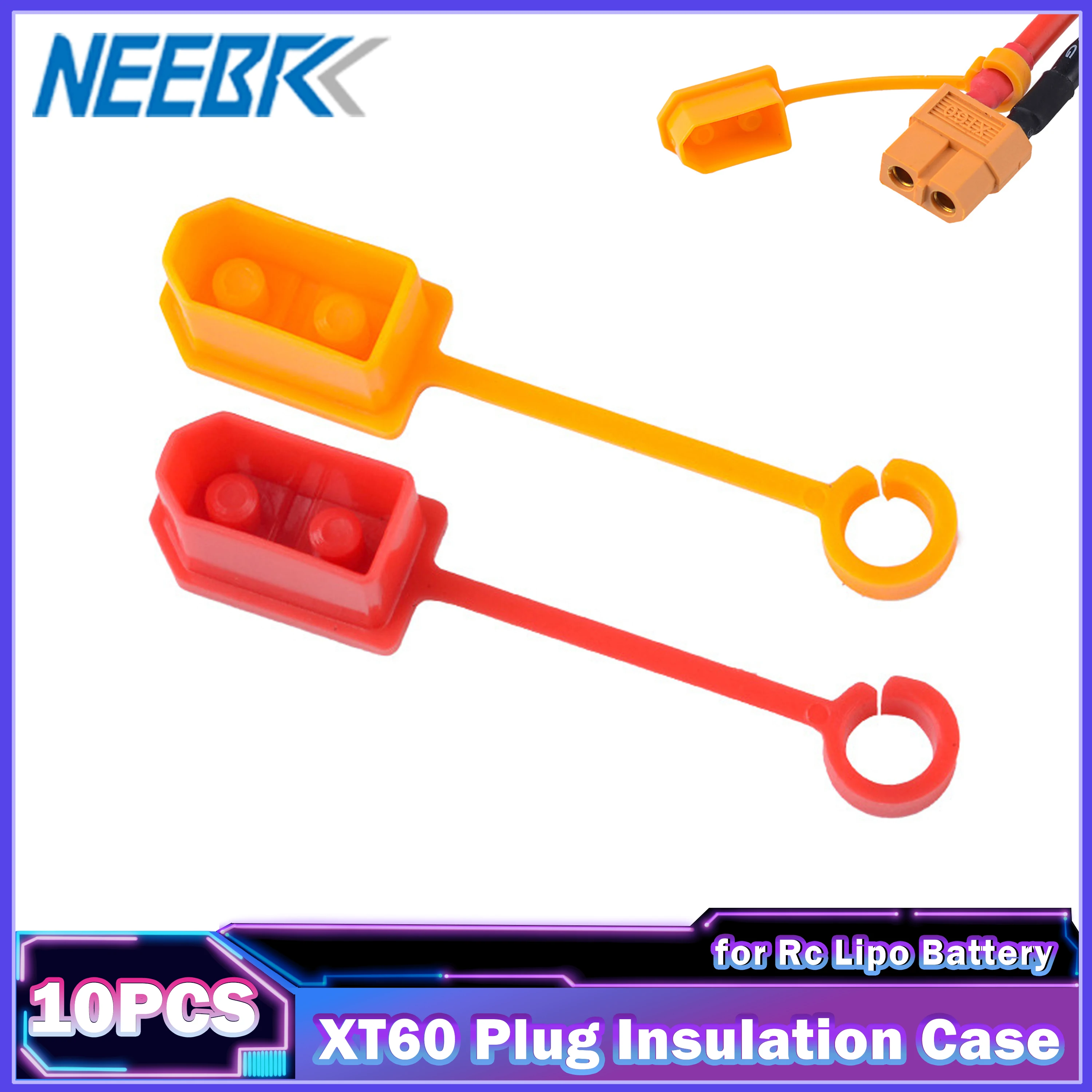 

10PCS XT60 Plug Dust Proof Prevent Electric Short Circuit Protection Oxidized Insulation Cover Case Sleeves for Rc Lipo Battery
