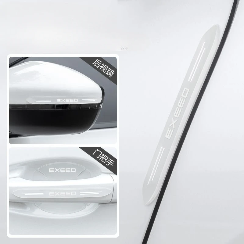 Car Sticker Door Anti-collision Strip Decoration Edge Bumper Stickers For Chery Exeed RX VX LX txl Accessories