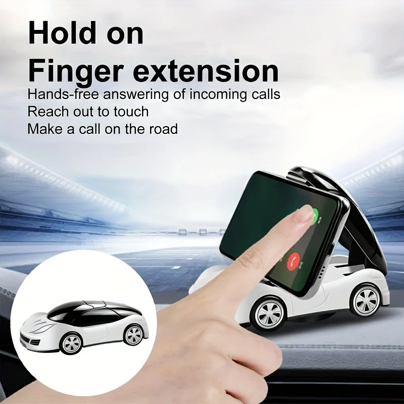 1 PC Car Model Phone Holder Foldable Car Dashboard Phone Holder 360 ° Rotating Phone Holder Can Be Placed on The Car Air Outlet
