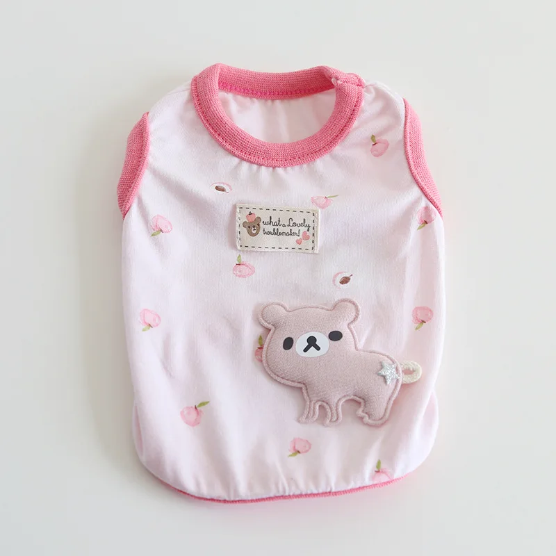 Cute Cartoon Dog Vest Coat Cat Shirt Puppy Small Dog Clothes Pigiama Yorkshire Terrier Pomeranian Shih Tzu Abbigliamento Per Animali Domestici Malta