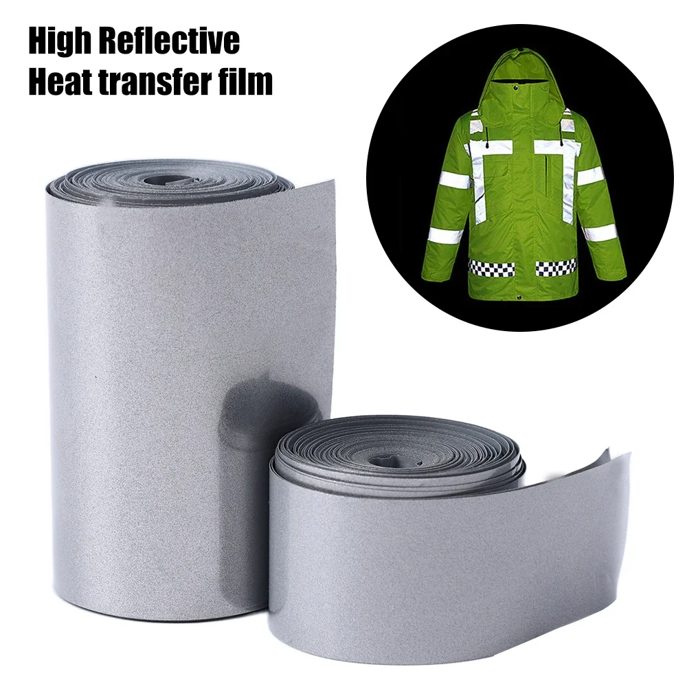 Reflective Tape Bands Reflective Tape Reflective Stickers 2-5cm Heat Transfer 5M for DIY Clothing Bag Shoes