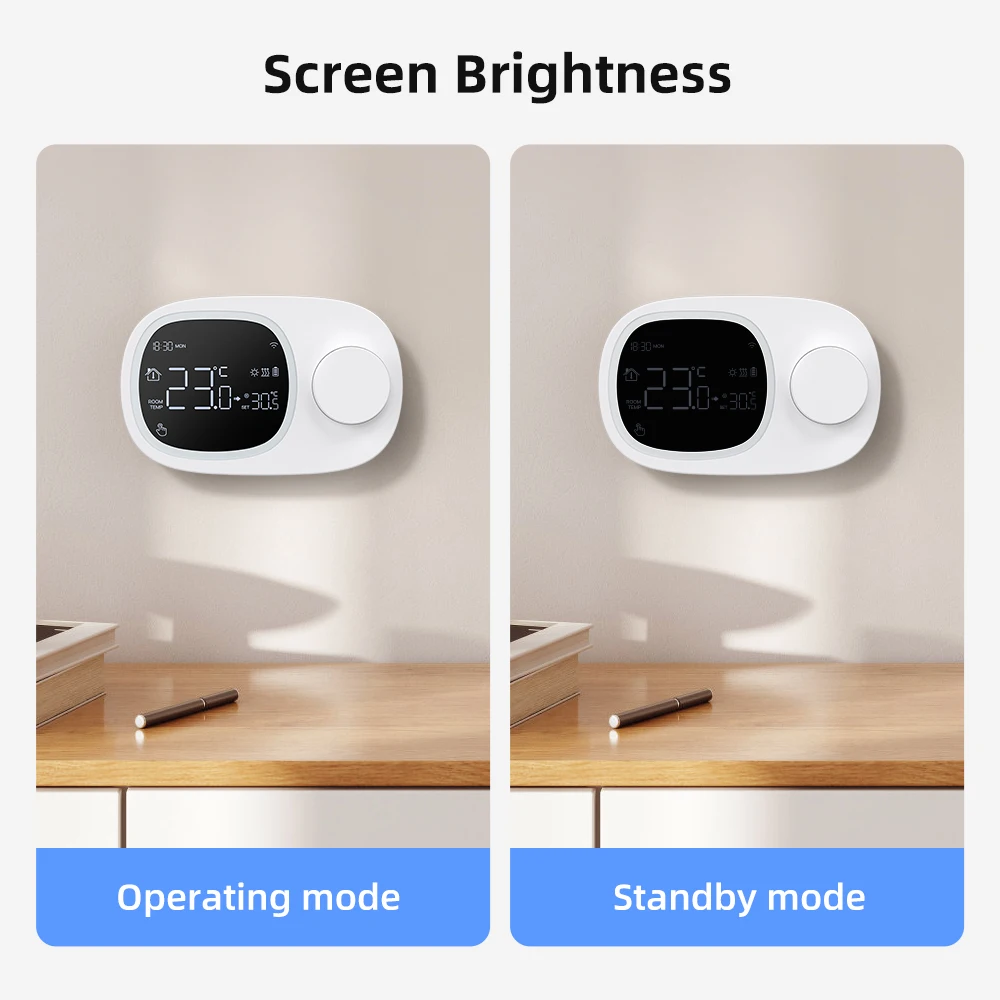 Smart Thermostat Temperature Controller AVATTO Tuya WiFi Heating/Cooling Water Gas Boiler Low Power Battery Alexa Google Home