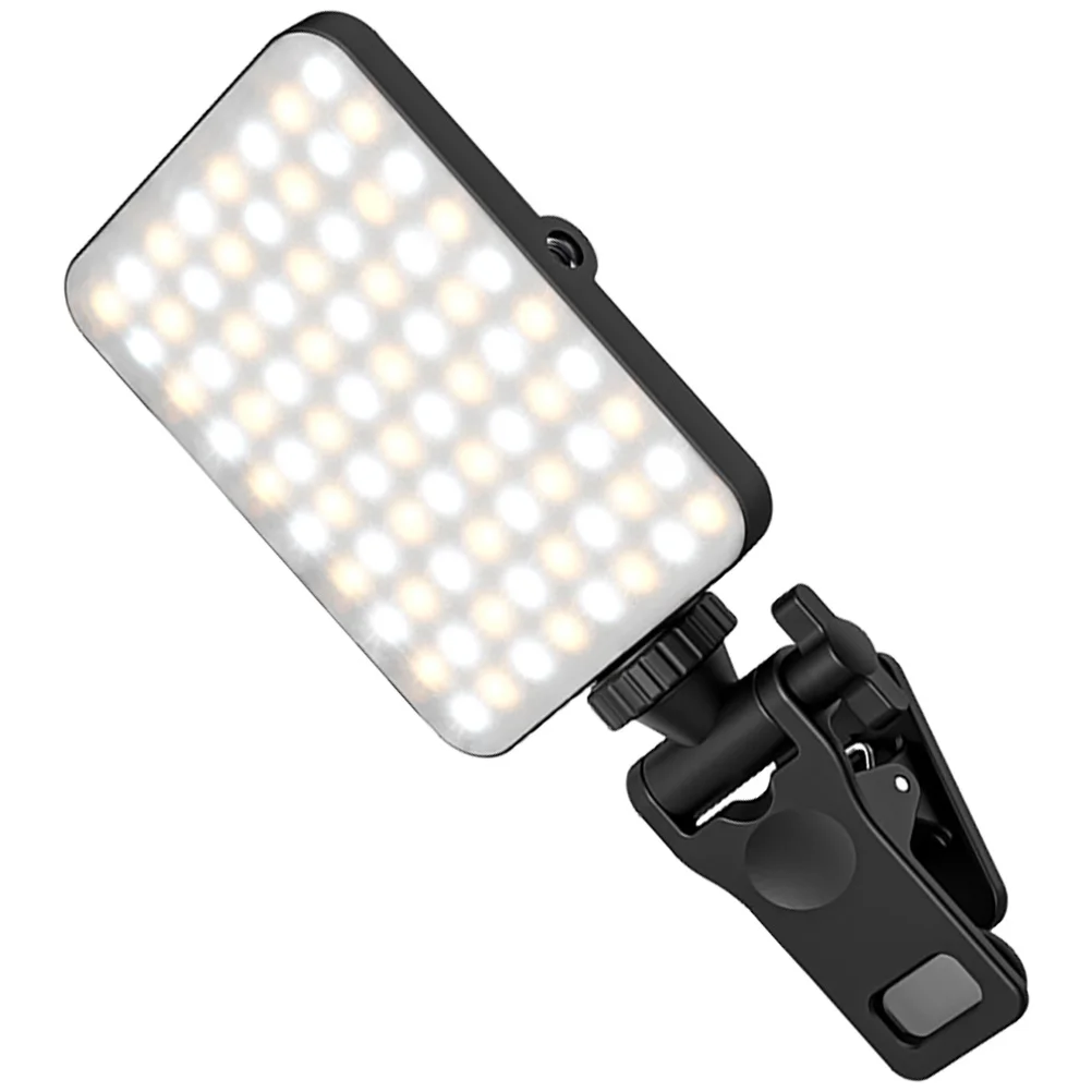

LED Video Light Selfie Light Clip on Selfie Light Portable Light Adjustable Light for Live Streaming