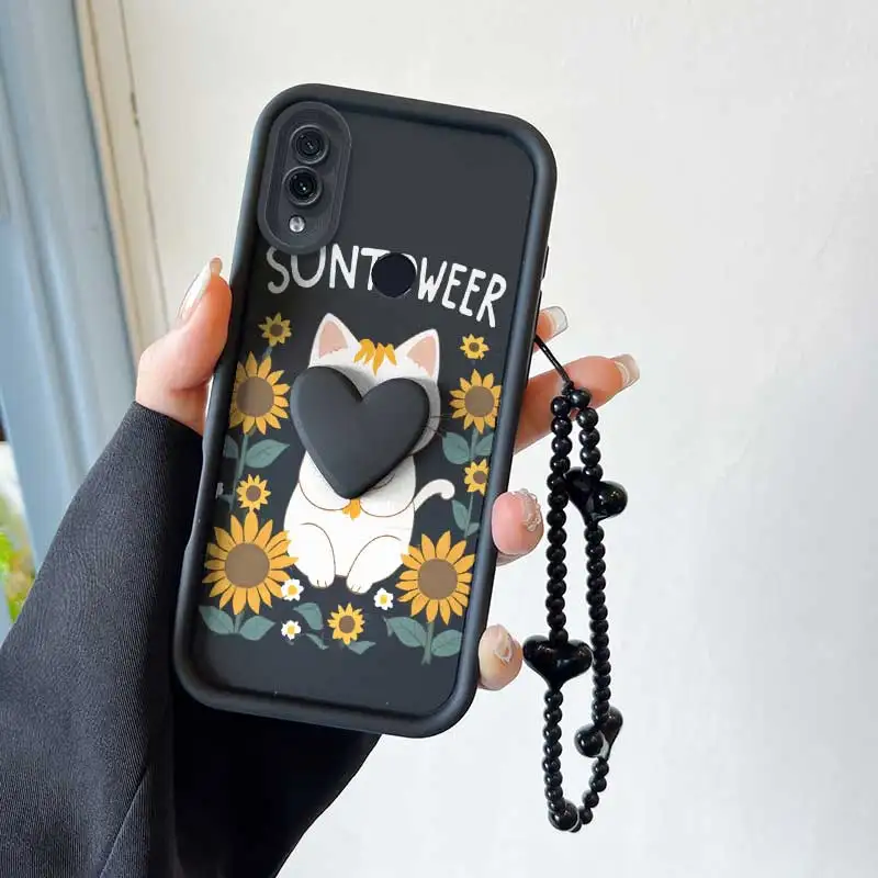 Happy Cat Phone Case Set with Lanyard and Craft Embellishments – 3-Piece Kit