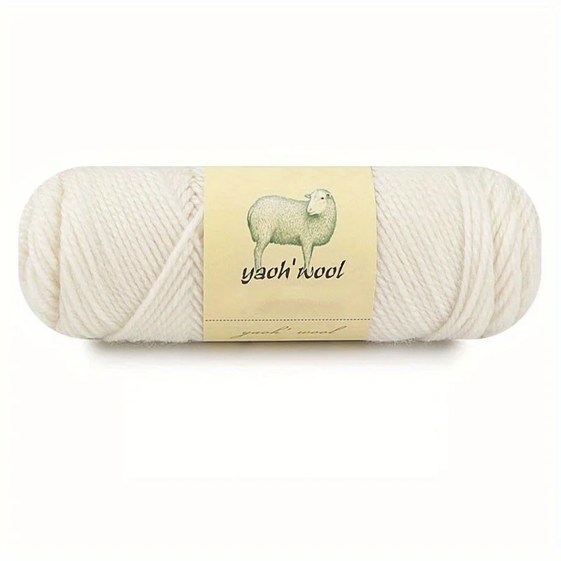 Luxurious Soft Blend Wool & Acrylic Yarn for Hand Knitting and Crochet - 100g Skein