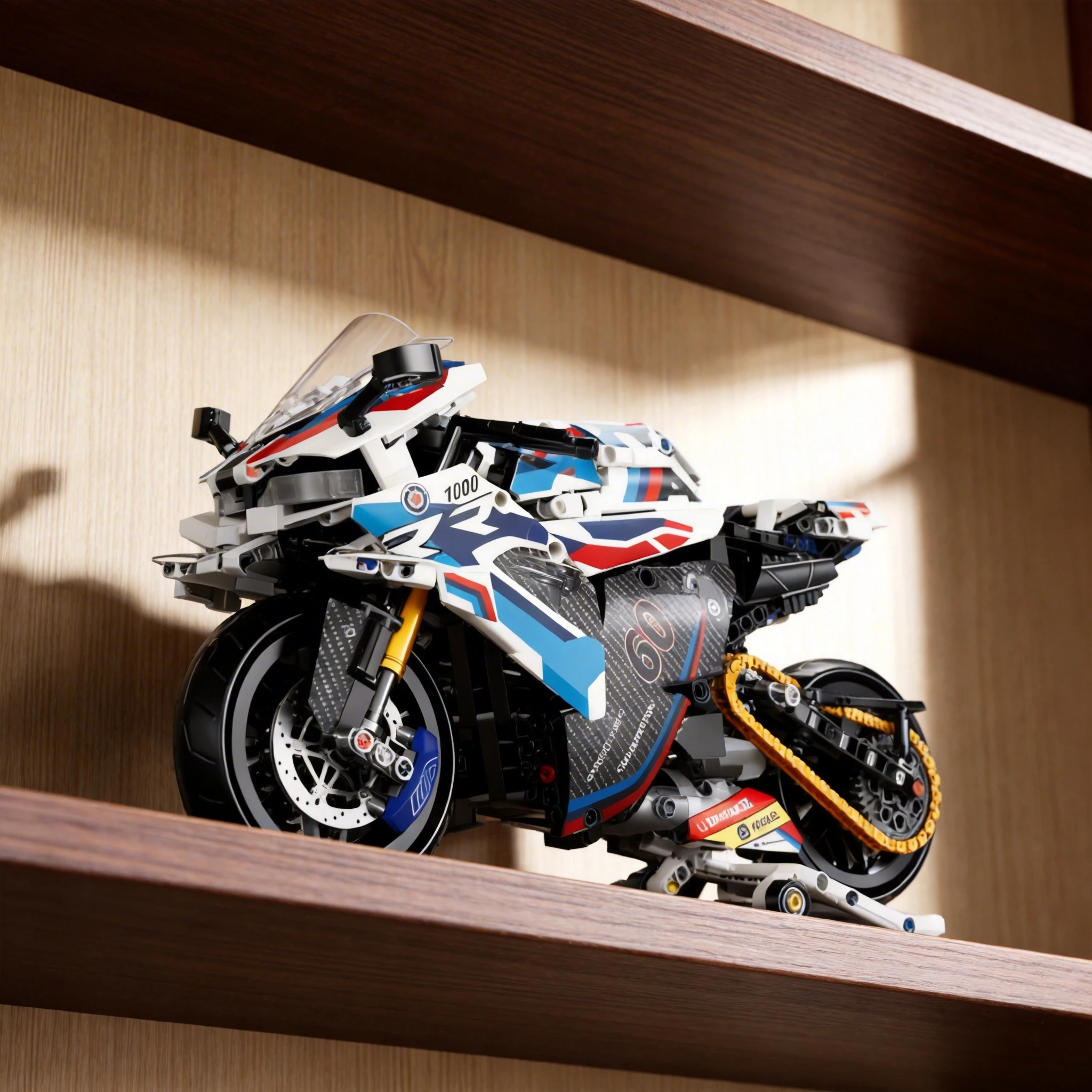 BrickForge 1:8 Motorcycle Building Block Kit - Technical Model view 2