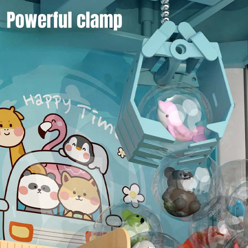 Mini Claw Arcade Crane Children Coin Operated Play Game DIY Prizes Gashapon Plush Doll Vending Machine Toys Kids Christmas Gifts 4
