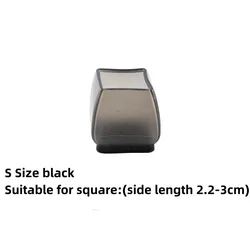 Set of 8 Premium Silicone Furniture Leg Covers with Felt Pads (S Square - I)
