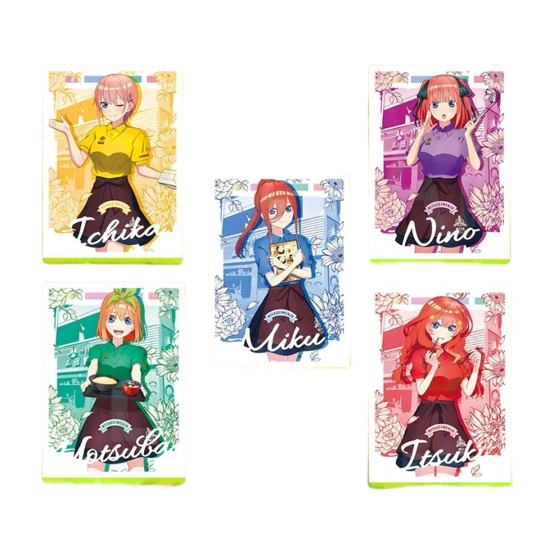 5pcs/set The Quintessential Quintuplets Nakano Miku Itsuki Animation  Characters Flash Card Anime Classics Game Collection Card - AliExpress