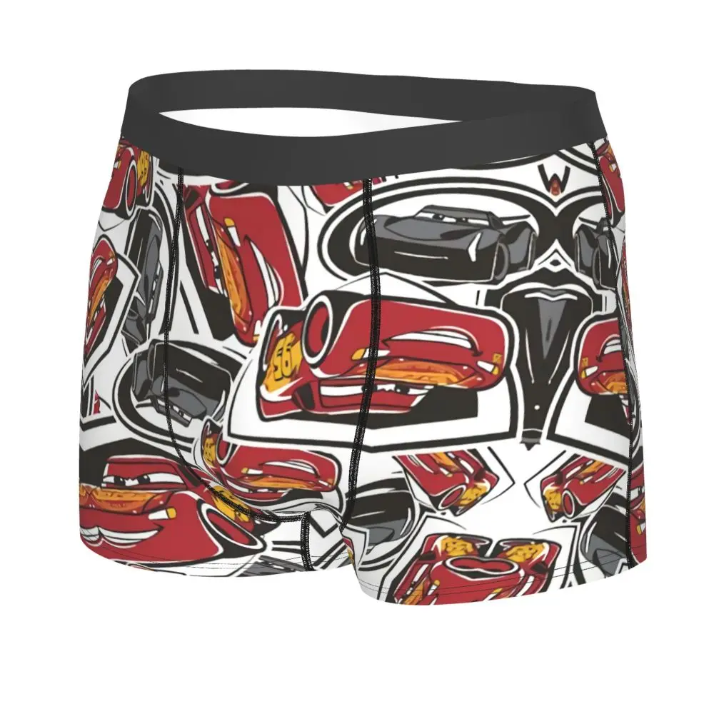 Custom Lightning McQueen Car Collage Boxers Shorts Men's Briefs Underwear Cool Underpants