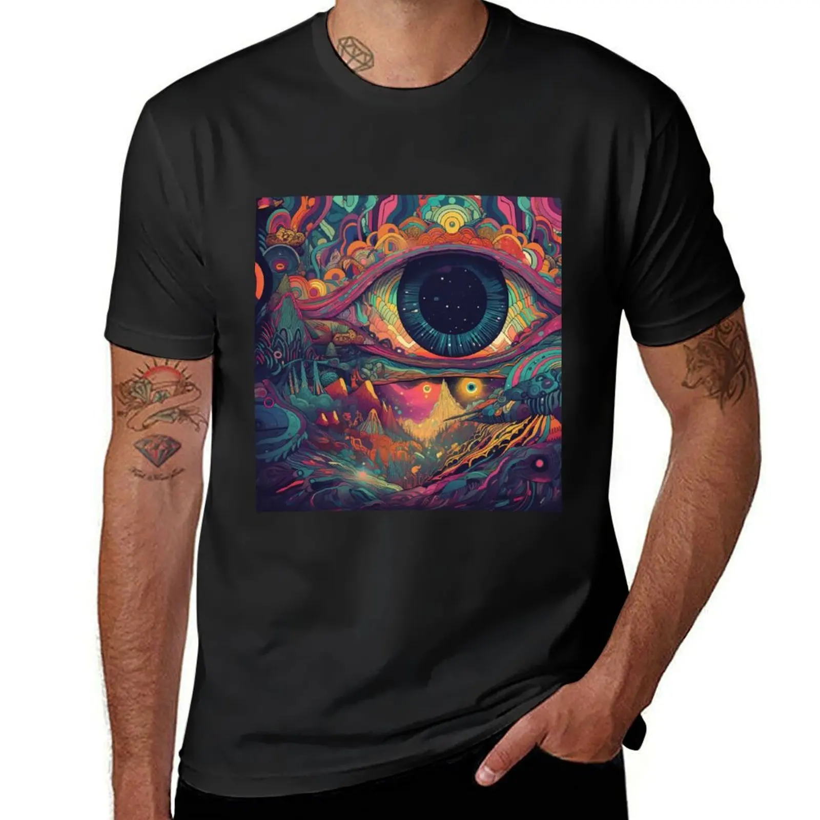 

Fantasy eye T-Shirt oversizeds summer tops quick drying mens graphic t-shirts pack