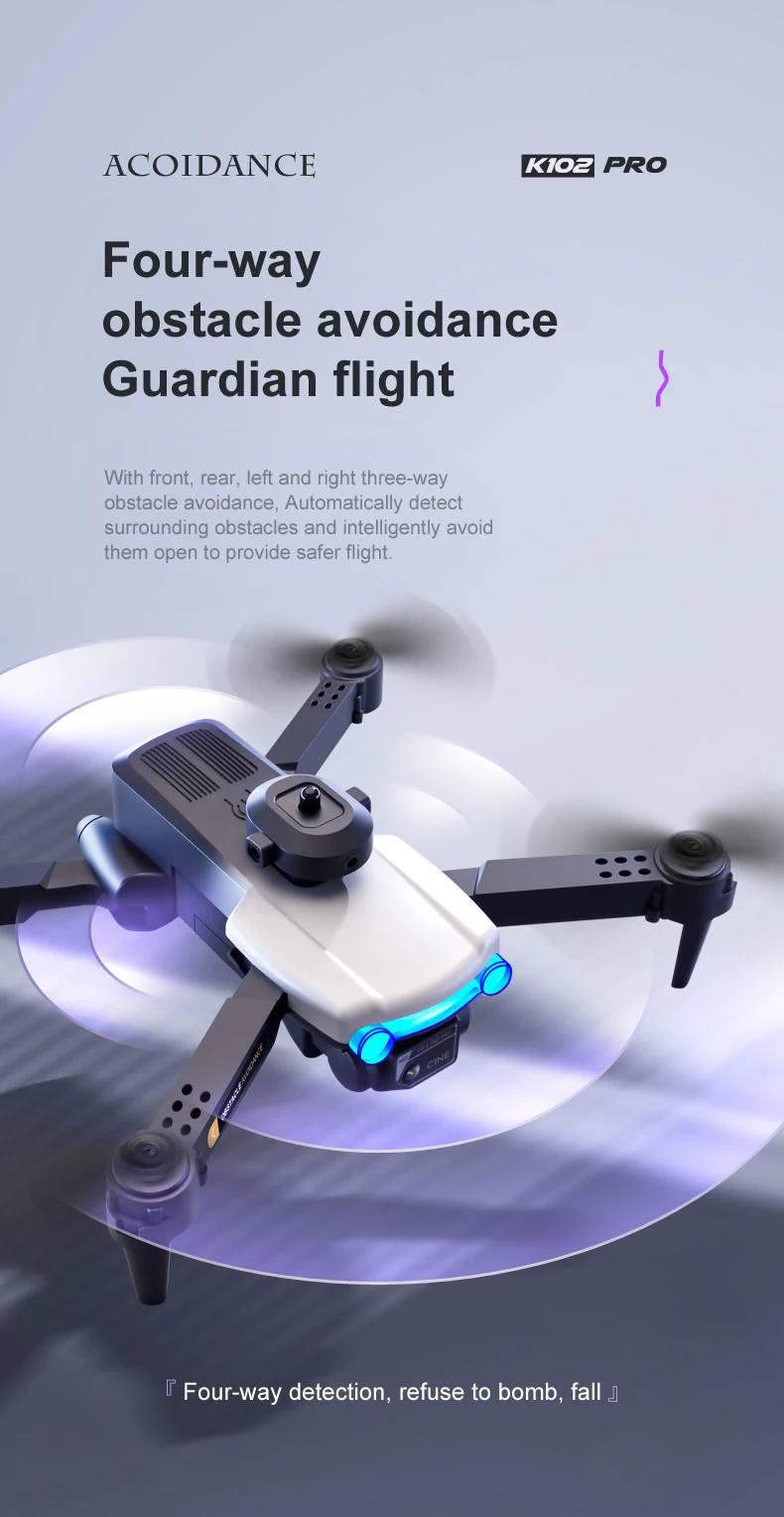 K102 Pro Drone, acoidance k1oz pro four-