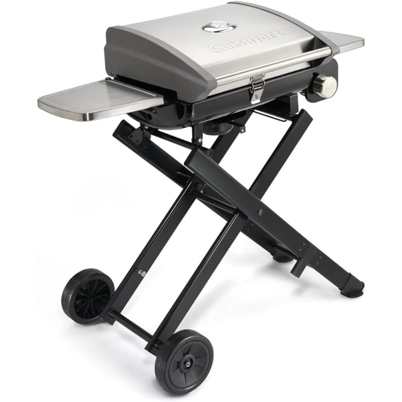 

CGG-240 All Foods, 27.3" L x 38" W x 23.5" H, Roll-Away Gas Grill, Stainless Steel bbq grill outdoor