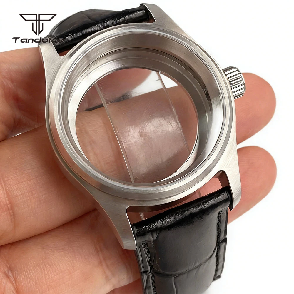 Stahl 36mm/39mm Piloten-Uhrengehäuse+Armband Saphirglas Passend für NH34 NH35 NH36 NH38 Miyota8215 8205 ETA2824 PT5000 ST2130 Felduhrenteile – Detail 12