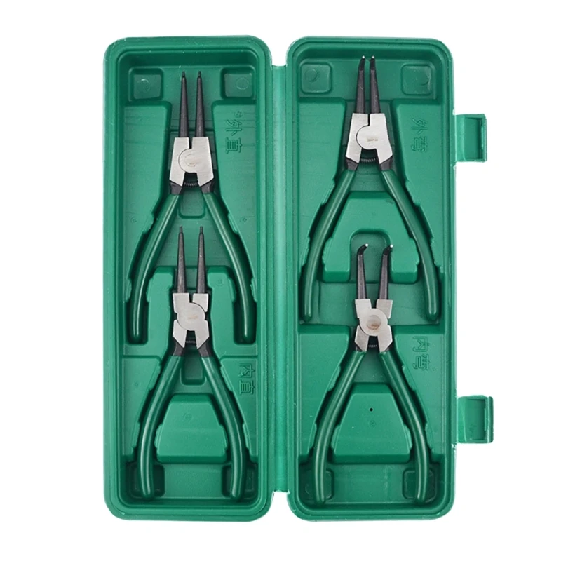 

4PCS Industrial Grade Circlip Pliers Carbon Steel Heavy Duty Spring Pliers Set