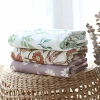 120cm Muslin Bamboo Cotton Towels Baby Blankets Newborn Swaddle wrap Scarf bath Towel Handkerchief Feeding Face Washcloth Wipe 2