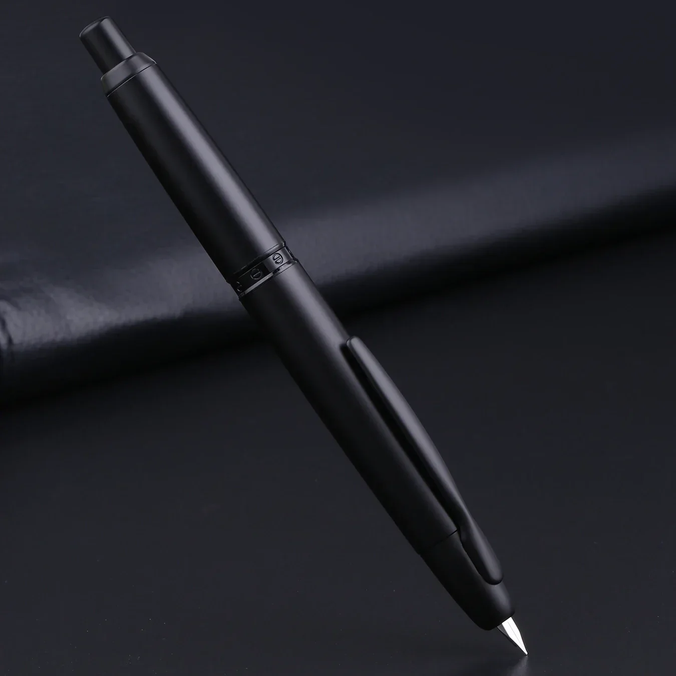 MAJOHN A1 Press Fountain Pen Retractable Extra Fine Nib Metal Clip/No Clip Converter for Writing