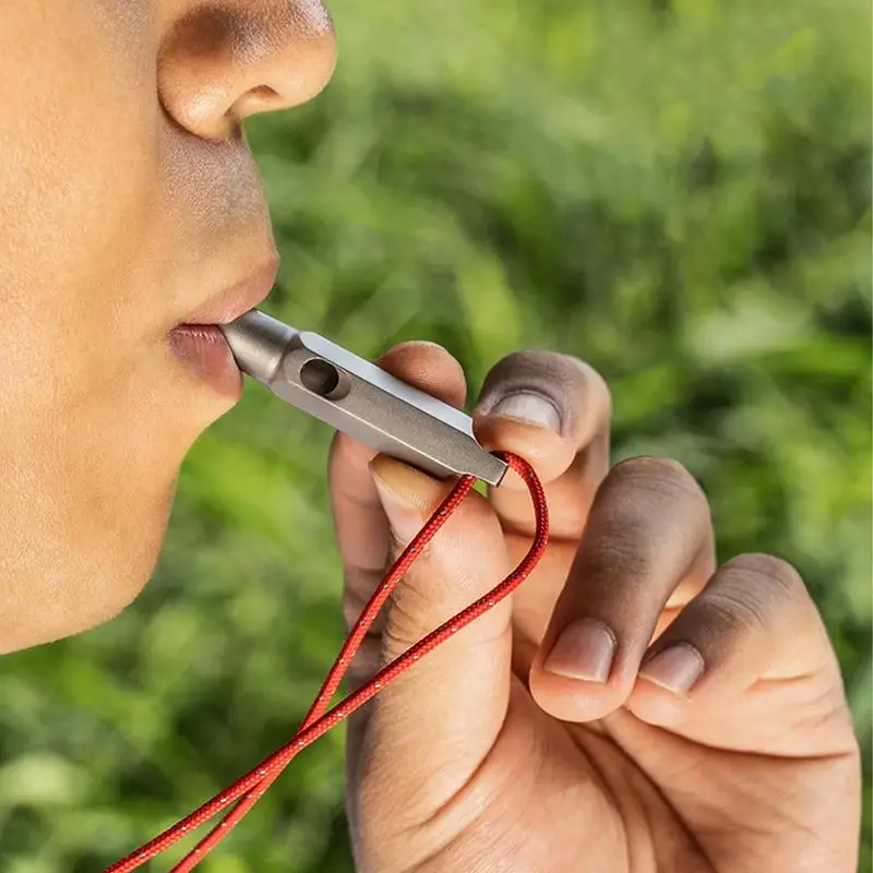 Safety Whistles Hiking Loud Survival Whistle Safety Tool Survival Gear Ultralight Loud Whistle Hiking Whistle With Lanyard Safet