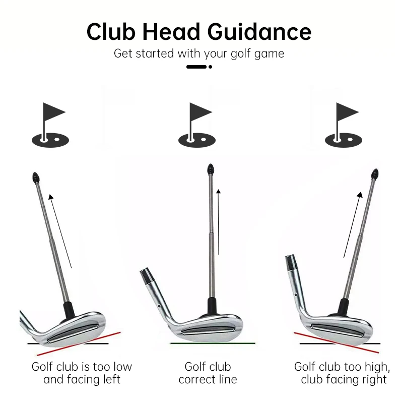 Golfschläger-Schwingwinkel-Einstellwerkzeug, Magnetischer Golfschläger-Richtungsanzeiger, Golfschläger-Kalibrierungsstab – Werkzeuge zur Verbesserung – Detail 6