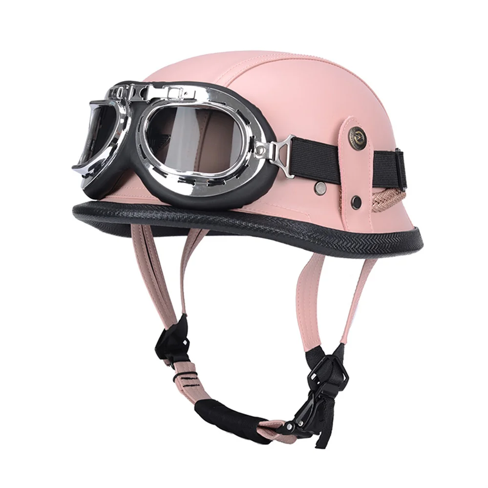 Pure Hand Made Guscio In Fibra Di Vetro Caschi Personalizzati Moto Scooter Bike Casco Moto British Gentleman Style Half Face Helmet