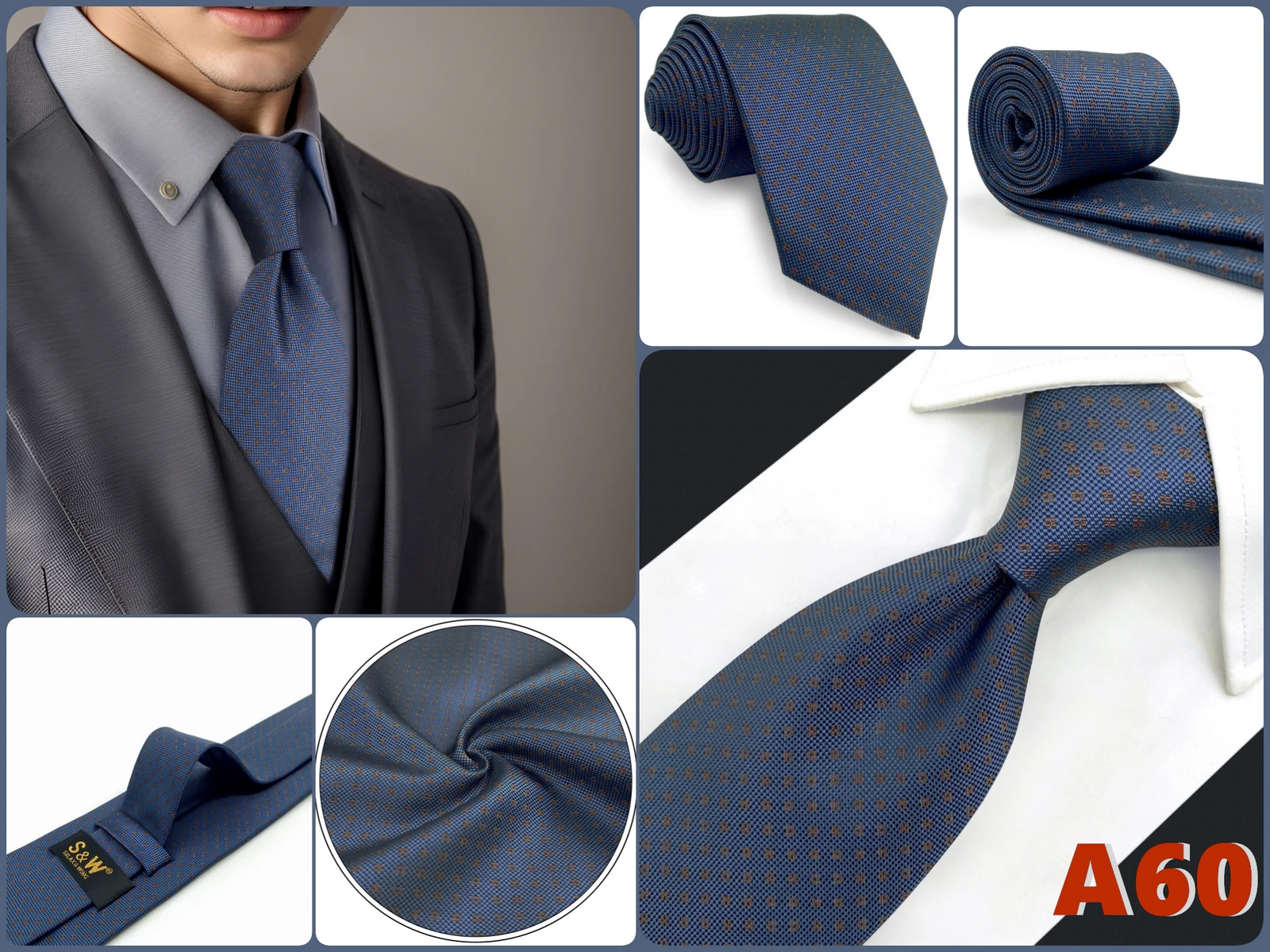 Extra Lange Herrenkrawatte mit Paisley-Muster, Gestreift oder in Unifarben, Business-Accessoires für Männer, XL 160cm, Hochzeit, Dropshipping Gravatas – Detail 12