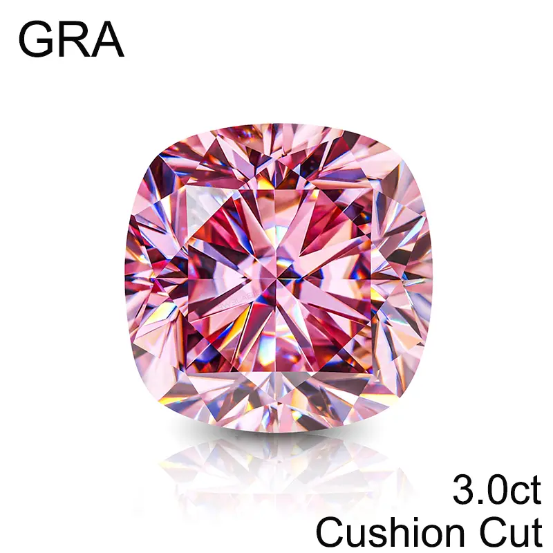 Pink Loose Moissanite 100% Real Lab Gemstone Stones For Women Jewelry Diamond Ring Material GRA Round/Pear/Emerald/Oval Cut - Image 8