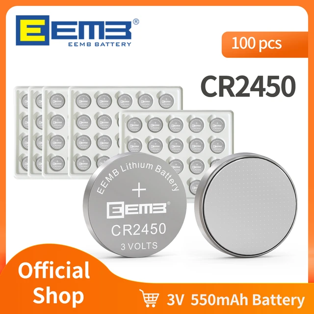 China Non Rechargeable CR2450 Lithium 3V Coin Battery Suppliers &  Manufacturers & Factory - Wholesale Price - WinPow