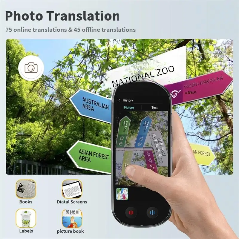 Voice Translator 139 Languages Z9 Portable Smart Voice Translator Real-time