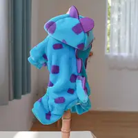 Pet Clothes Button Closure Polyester Dressing Funny Dinosaur 4-legged Dog Cat  Apparel   Pet Apparel  for Outdoor 5