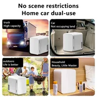 Mini réfrigérateur portable 8L, mini glacière à porte unique pour la maison, affichage numérique de la température, congélateur de voiture, réfrigérateur pour aliments et produits de beauté 4