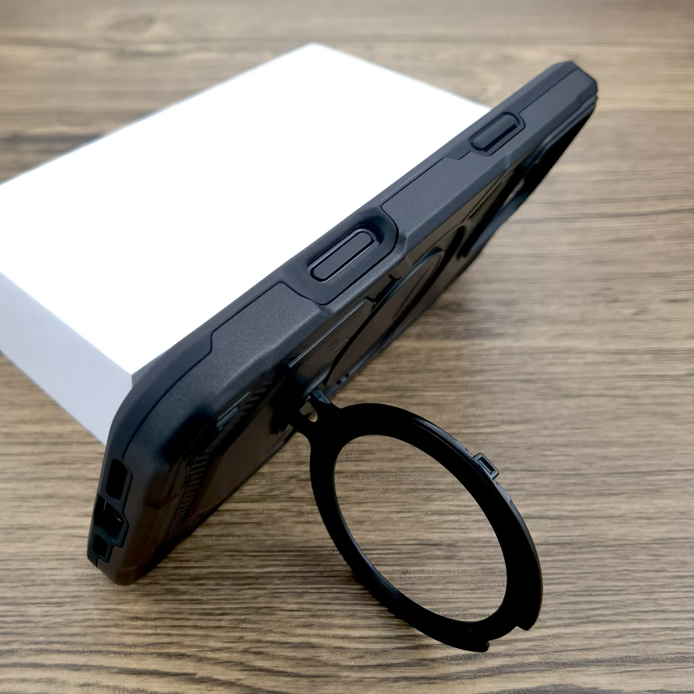 Shockproof Armor MagSafe Case with Wireless Charging Compatibility
