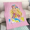 Cute Throw Blanket for Sofa Luxury Barbie Microfiber Bedding Fluffy Soft Blankets King Size Cobija Home and Decoration Knee Nap 6