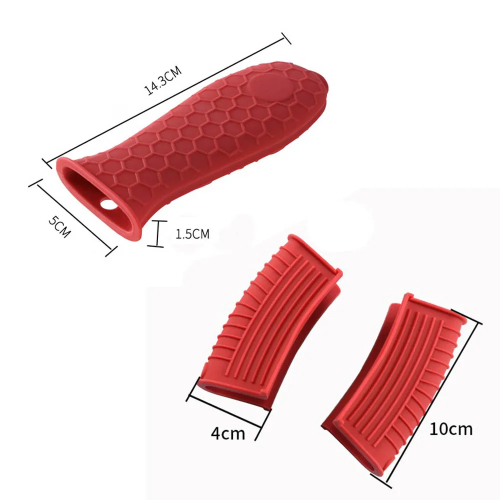 Cooking Anti-skid Cookware Pot Clips Silicone Pot Handle Holder Pan Handle Cover Kitchen Accessories Protective Cover