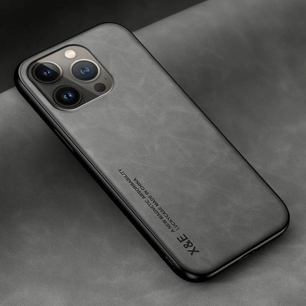 Sleek & Durable Leather Ultrathin Magnetic Case
