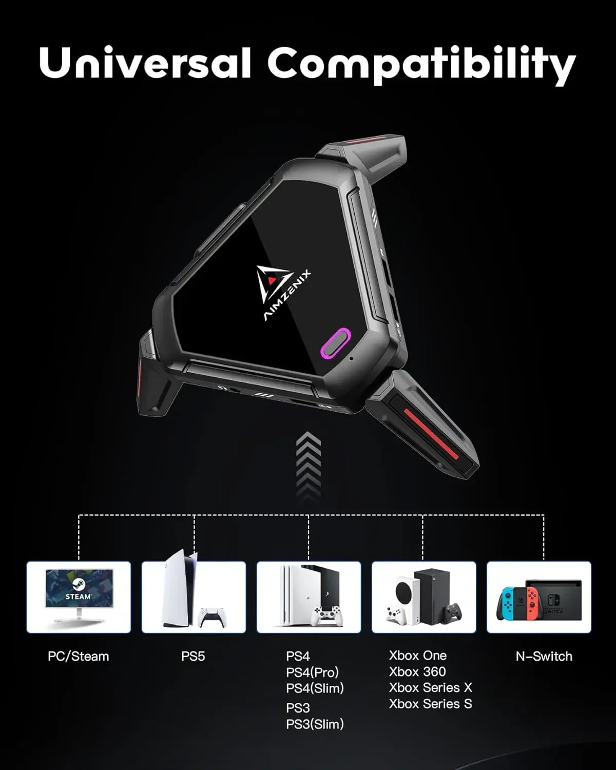 AIMZENIX Monster - PS5、PS4、PS3、Xbox ONE Amazon.com: AIMZENIX Monster Keyboard and Mouse Adapter for