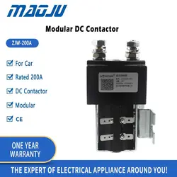 Free Shipping DC Contactor 200A 24v 48v Normally Open Mini Electromagnetic Style Relay Contactor For Handling Wehicle