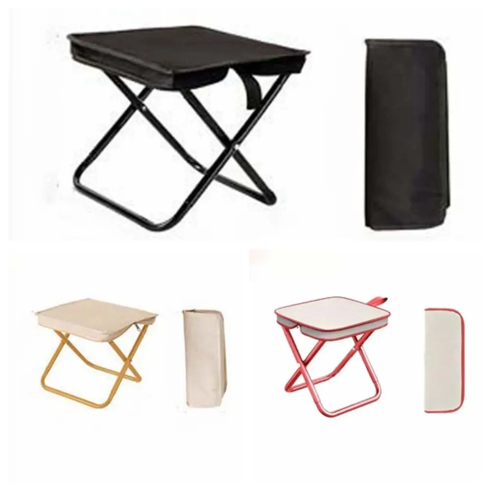 Ultra-light Folding Stool Oxford Cloth Wear-resistant Camp Chair Anti-splash Water Strong Load-bearing Outdoor Picnic Bench
