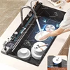 Stainless Steel Waterfall Kitchen Sink Digital Display Extra Large Single Bowl Multifunctional Household Vegetable Washing Sink 3