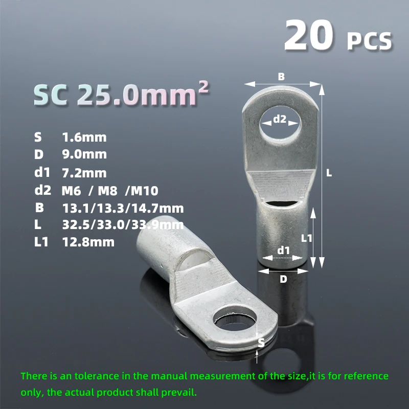 Terminali A Crimpare In Rame Stagnato - Per Batterie, Tubi, Cavi, Tutte Le Dimensioni, Con Occhiello Per Saldatura - Foto 2