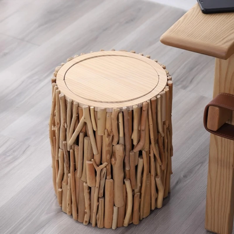 노르딕 스타일 쓰레기통 천연 목재 가정용 거실 일본식 심플 침실 사무실 창의적인 높은 쓰레기통