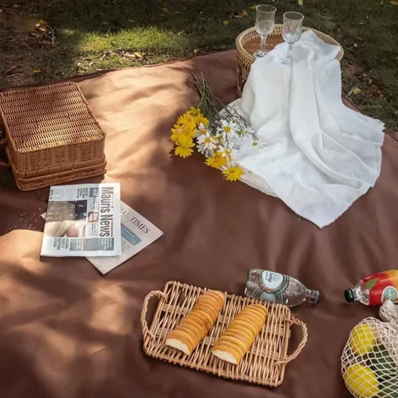 Thickened Waterproof and Moisture-proof Floor Mat Wear-resistant Oxford Cloth Tent Floor Mat Outdoor Camping Beach Picnic Mat