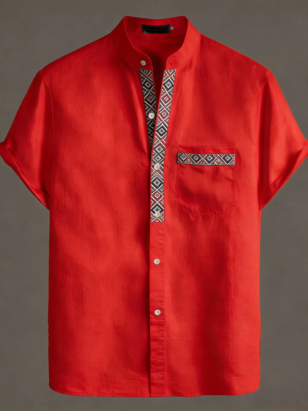 الرجال الرجعية العرقية الطبيعية متعدد الألوان ثلاثية الأبعاد الكتان المطبوع قميص غير رسمي هاواي النشاط في الهواء الطلق ملابس قصيرة الأكمام رجالي بالنسبة لك