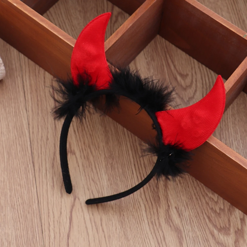 Description Picture 6 of itemHalloween Devil Ears Horns Shaped Headband Light Up Costume Hair Hoop Cosplay Party Headwear Hair Accessories Glow Party Supply