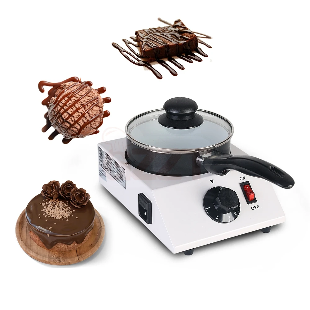 

1.25KG 1/2 Pans Electric Chocolate Melting Pot Professional Electric Wax Melt Warmer Party Household Chocolate Fondue Set