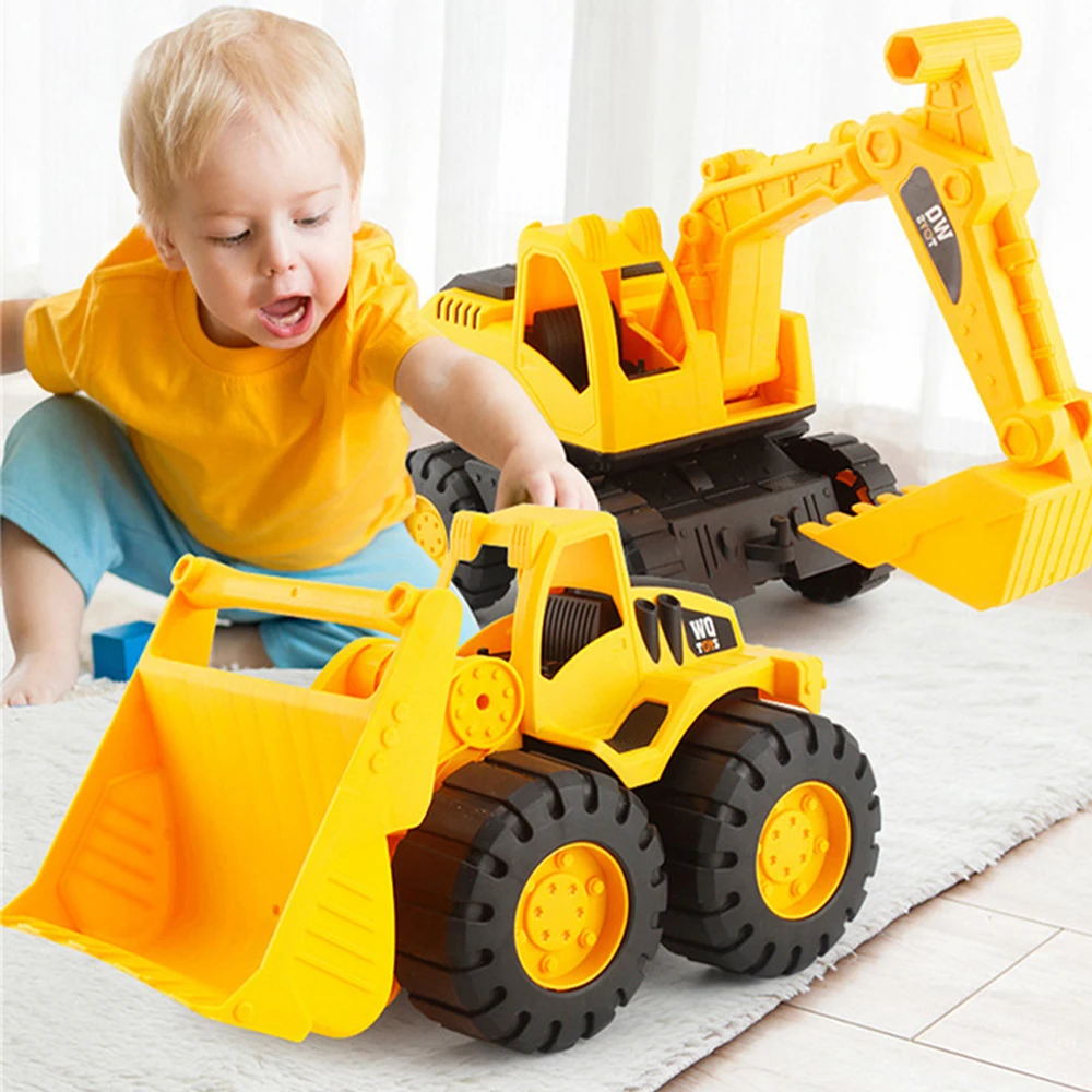 Toy Car Large Size City Construction Engineering Vehicle Children Excavator Truck Sand Digging Toys Kids Toy Gift For Birthday 3