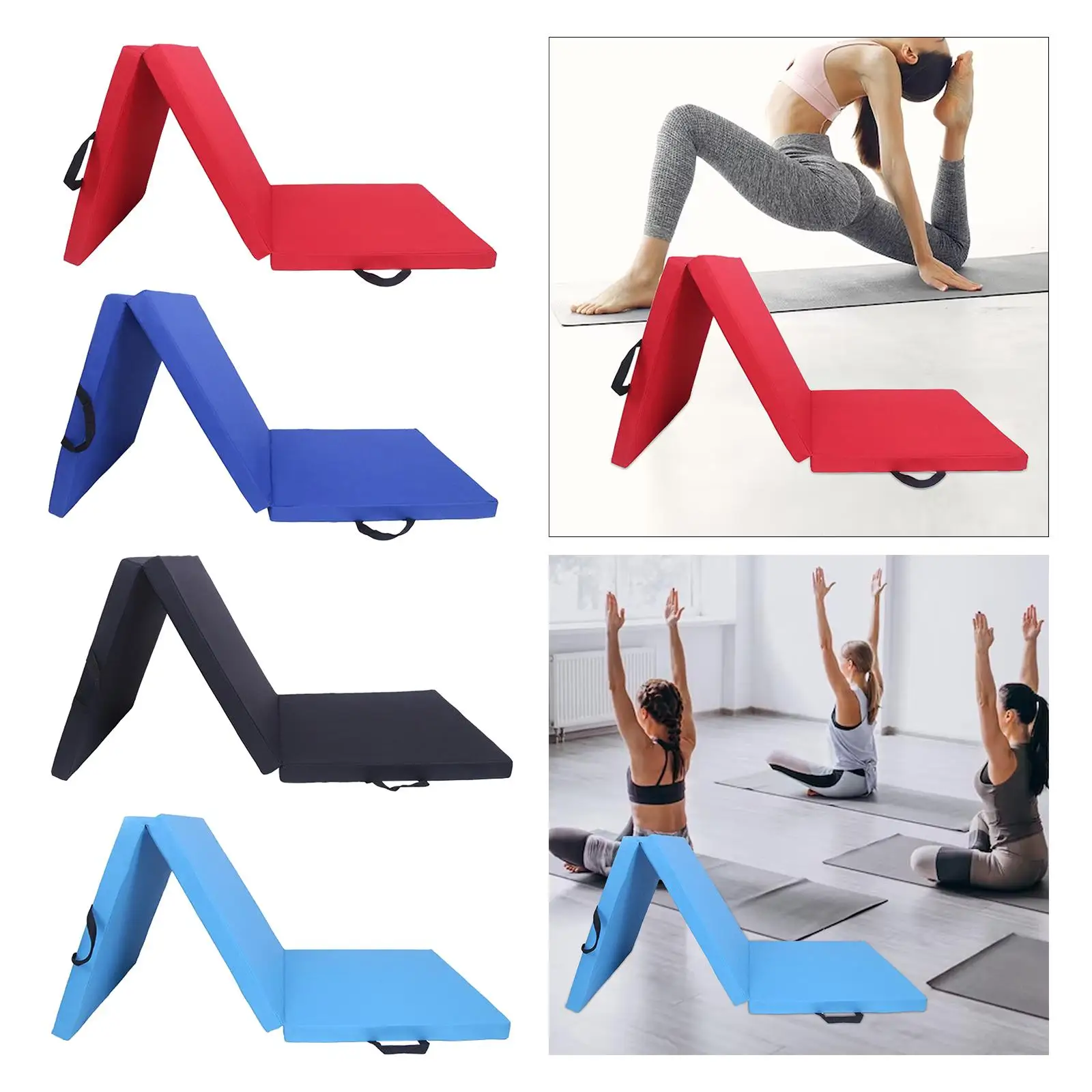 Three Fold Folding Exercise Mat Gym Thick Waterproof Yoga Pad Yoga Mat for Three Fold Folding Exercise Mat Gym Thick Waterproof Yoga Pad Yoga Mat for