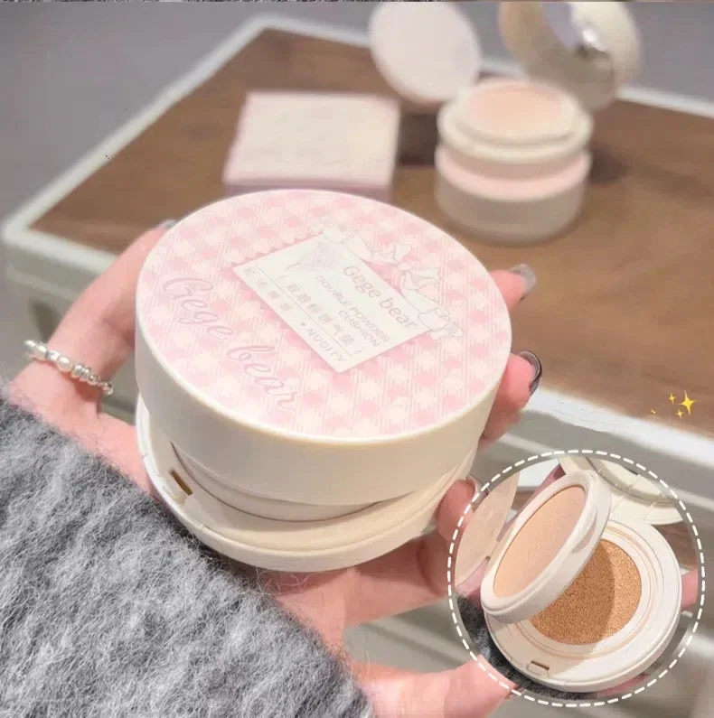 2 In 1 Double Layer Air Cushion Makeup Pressed Powder Long Lasting Foundation Cream Face Oil Control BB Cream Whitening Cosmetic